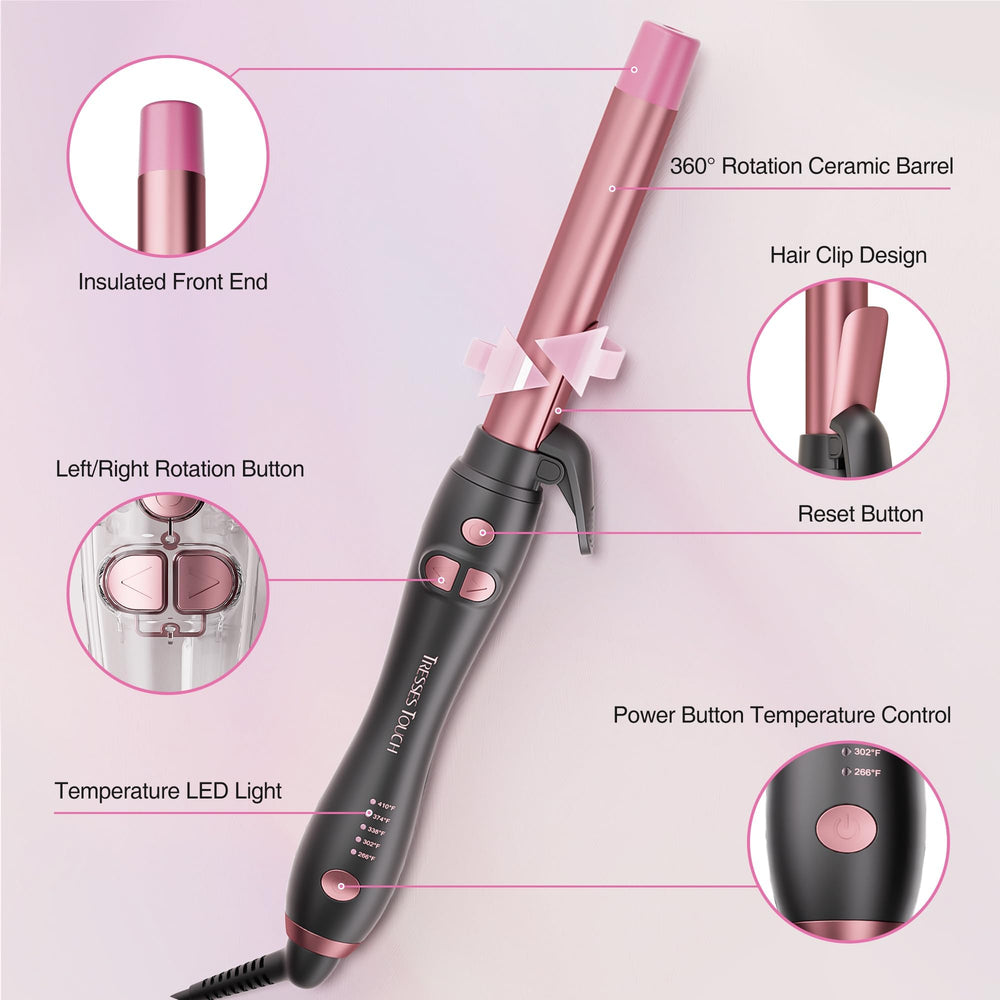 Tresses Touch lightweight 0.79 lb design fits comfortably in one hand.