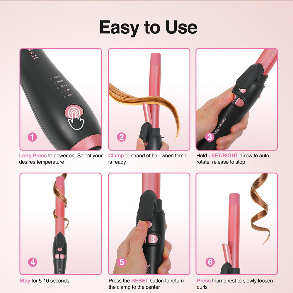 Tresses Touch safety feature auto shut-off adds peace of mind after styling.