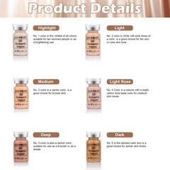 TRESSON BB Serum starter set with six vials for versatile daily shade choices