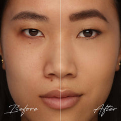 TRE'STIQUE Concealer Crayon being blended under the eye with built-in sponge.