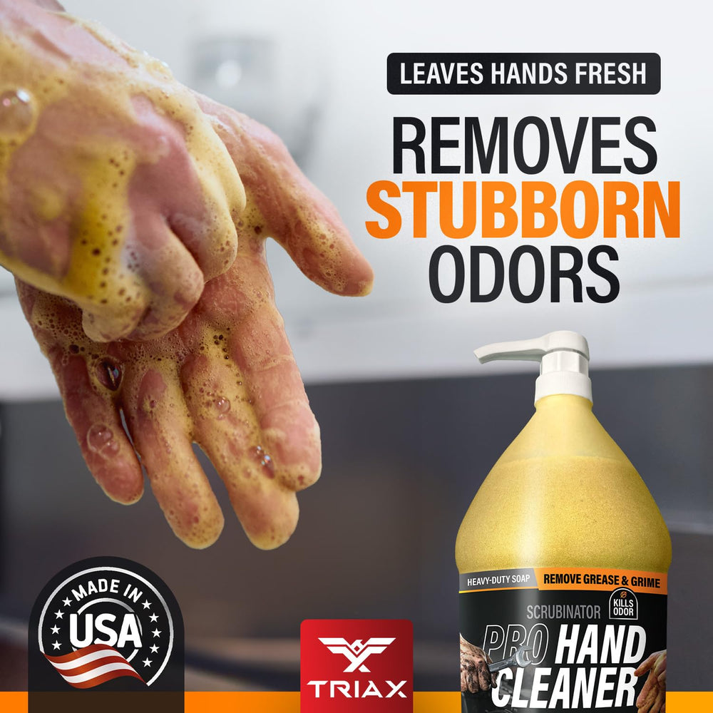 TRIAX Scrubinator is ideal for kitchens, workshops, and restaurants.