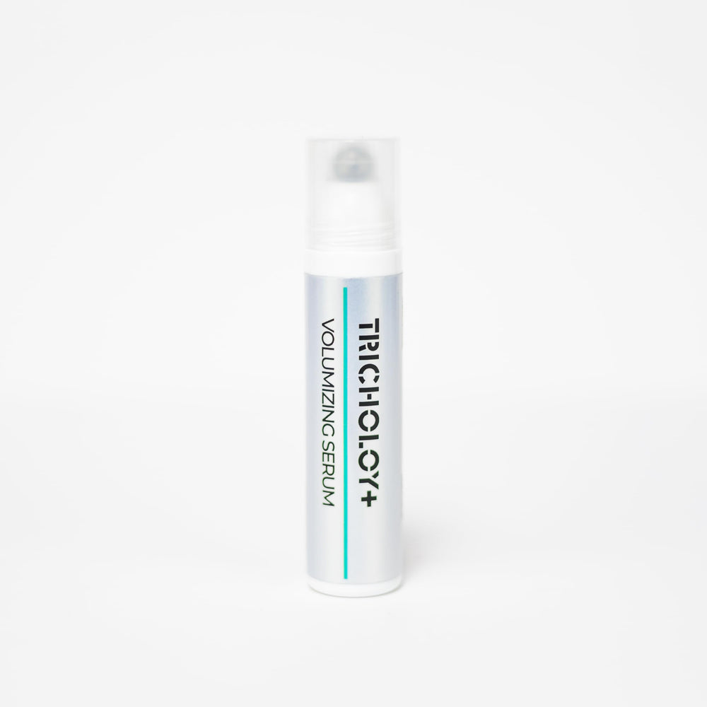 Tricholoy+ hair growth serum bottle for daily scalp nourishment.