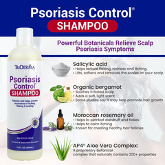 TriDerma Psoriasis Control Shampoo rosemary oil delivers soothing aroma