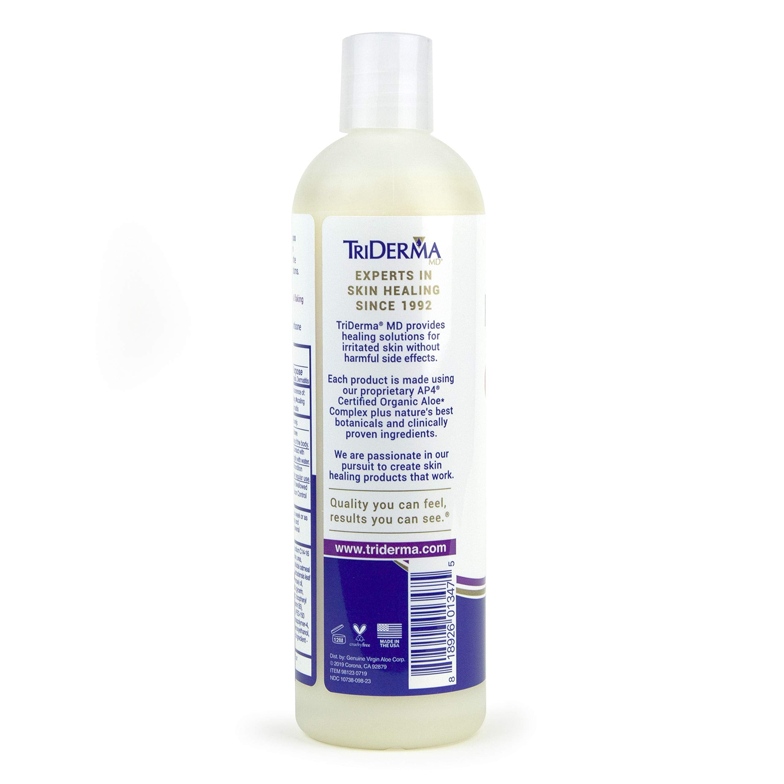 TriDerma Psoriasis Control Shampoo produced in USA reflects trusted quality