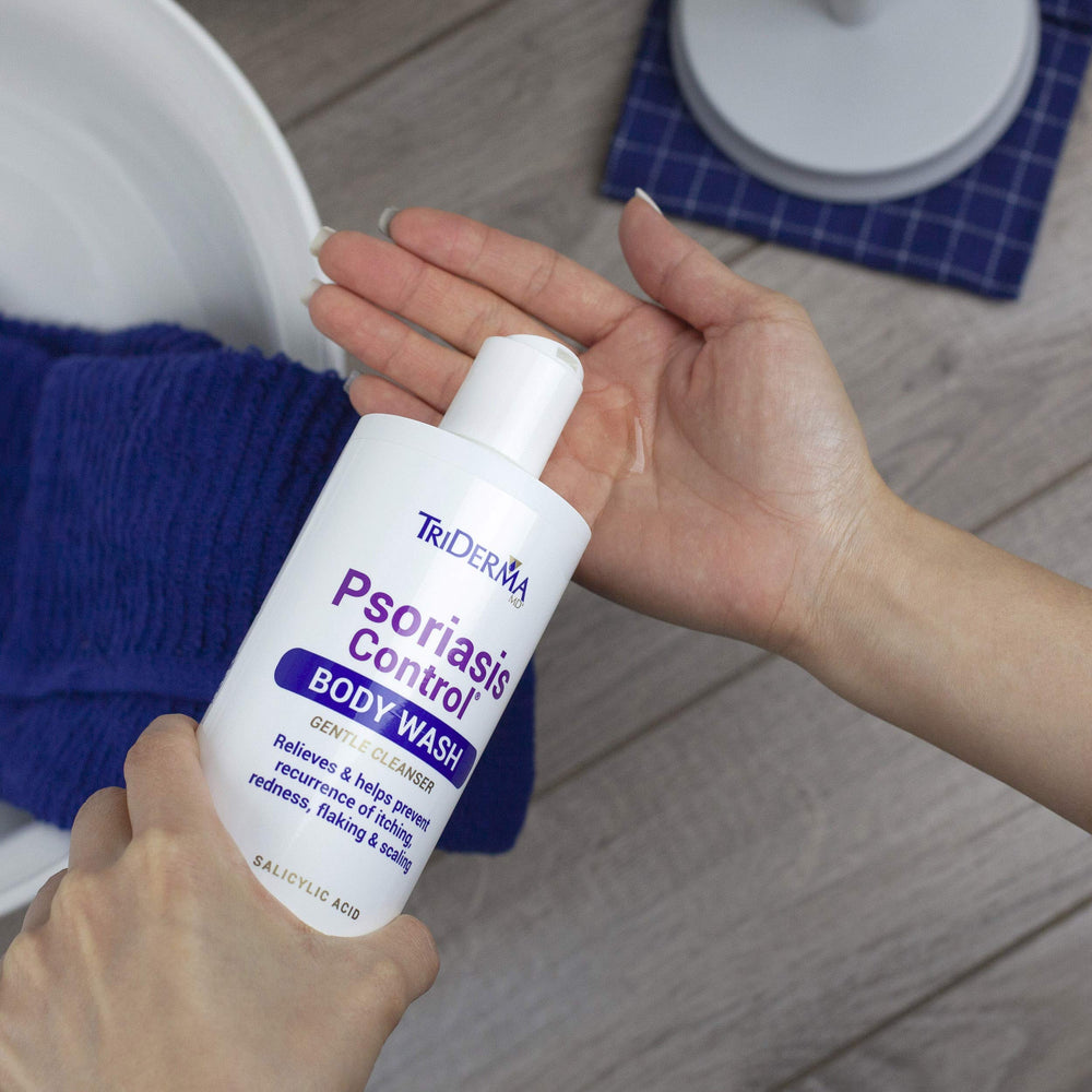 TriDerma 2% Salicylic Acid label emphasizes gentle exfoliation