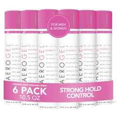 TRI Design Aerogel Hairspray bottle mist enhances volume and control with a light, even spray.