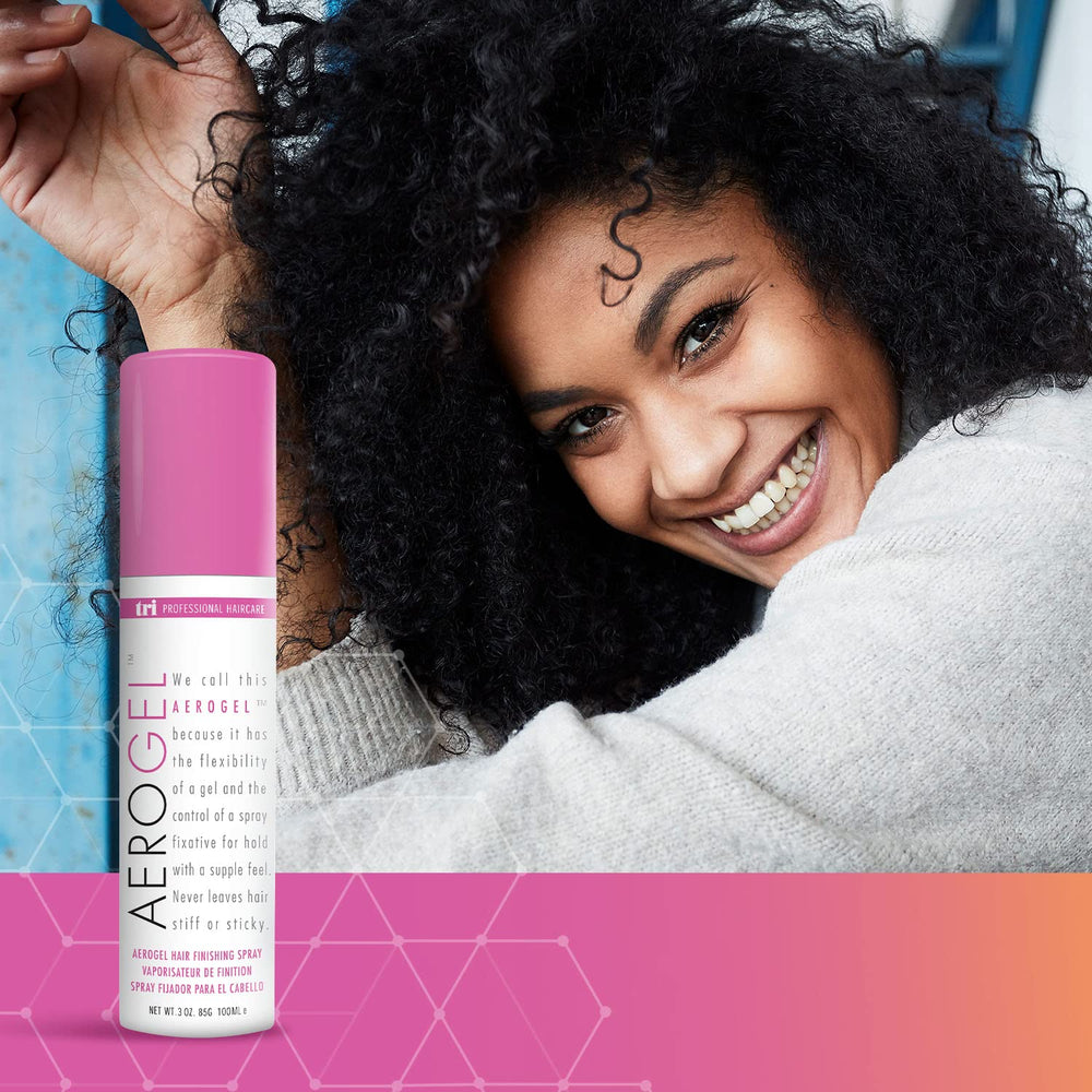 TRIDESIGN Aerogel Hairspray features a pleasant scent that complements daily styling.
