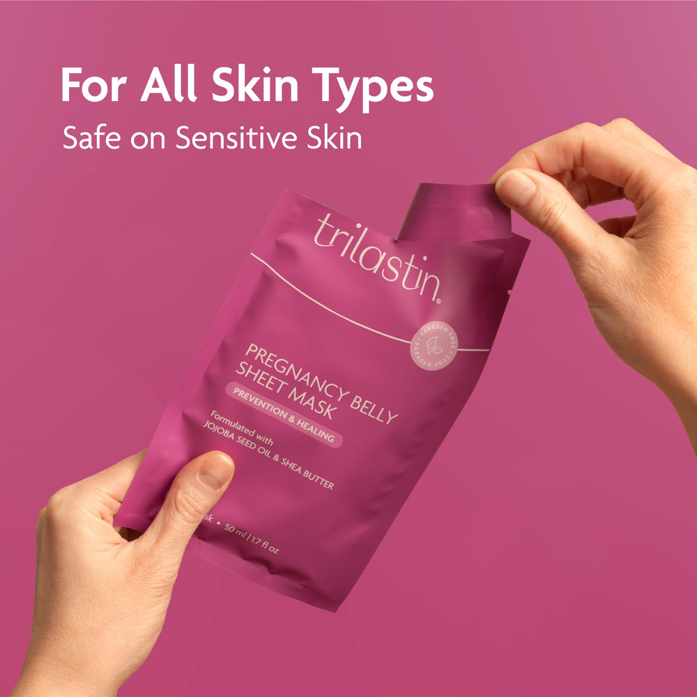 TriLASTIN Belly Mask is made in the USA in a four-pack