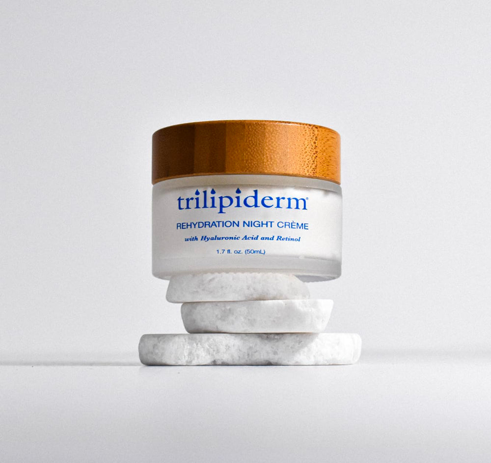 Trilipiderm Cream swatch demonstrates creamy, fast-absorbing texture