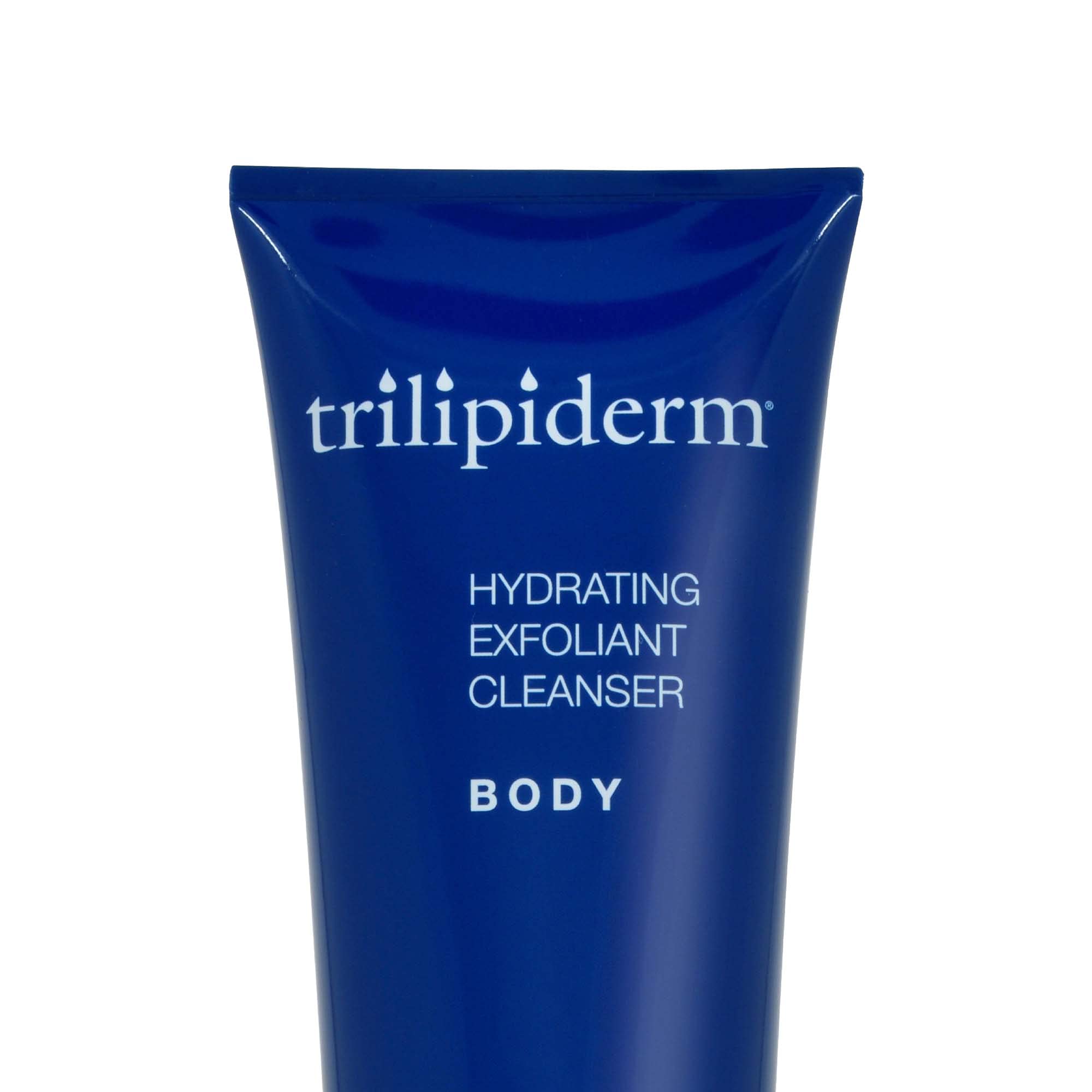 Bathroom routine scene with Trilipiderm cleanser integrated into daily care