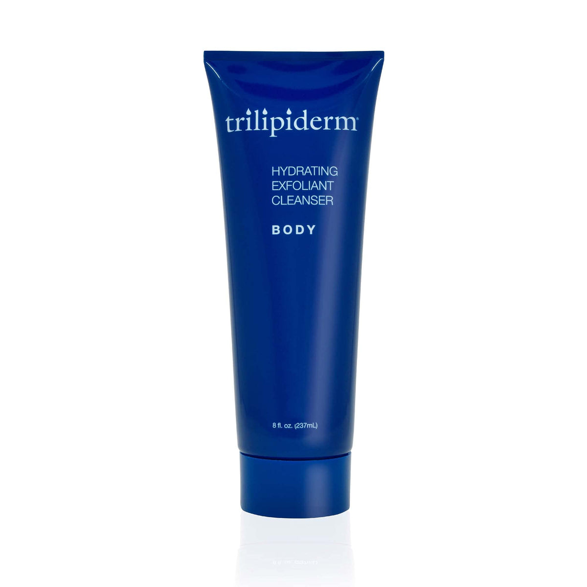Trilipiderm hydrating exfoliant cleanser bottle showing gentle daily cleansing and hydration