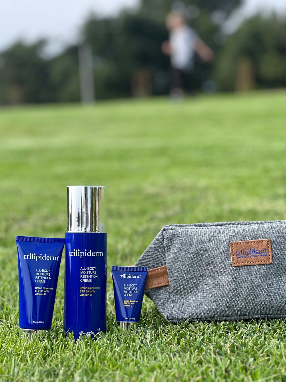 Trilipiderm non-greasy formula on hand demonstrating quick absorption