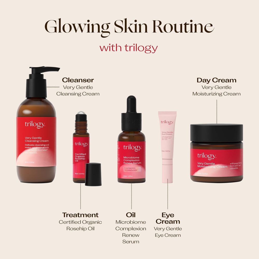 Crème Trilogy nourrissante, douceur dermatologique et utilisation quotidienne