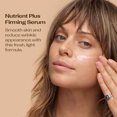 Trilogy Nutrient Plus Serum applied for hydration and subtle plump.
