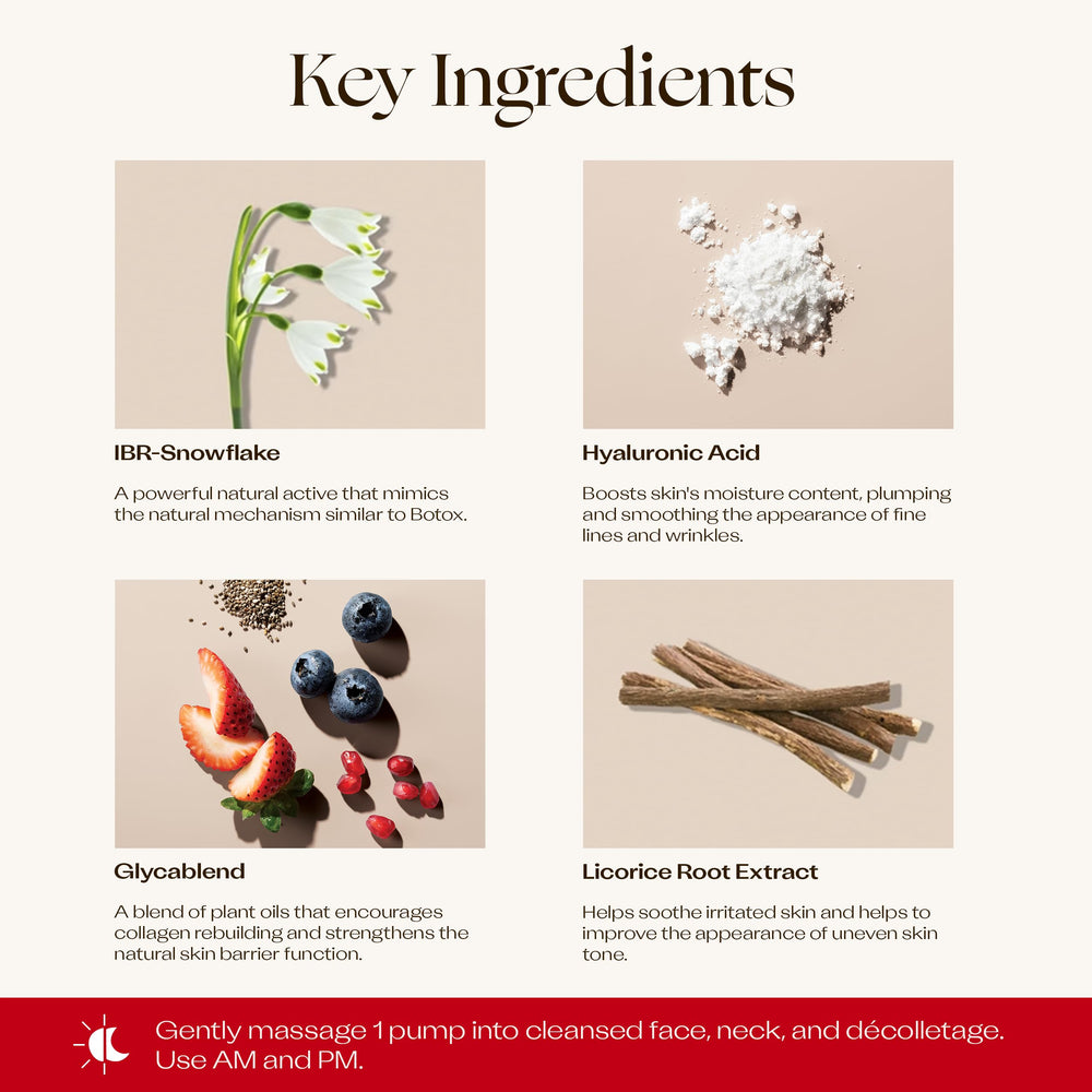 Trilogy Nutrient Plus Serum with liquorice and mulberry for balanced skin tone.