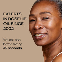 Trilogy rosehip oil pump demonstrates precise dosage for nourishment