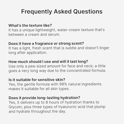 Trilogy Hyaluronic Acid Plus Water Cream yields soft skin after application.