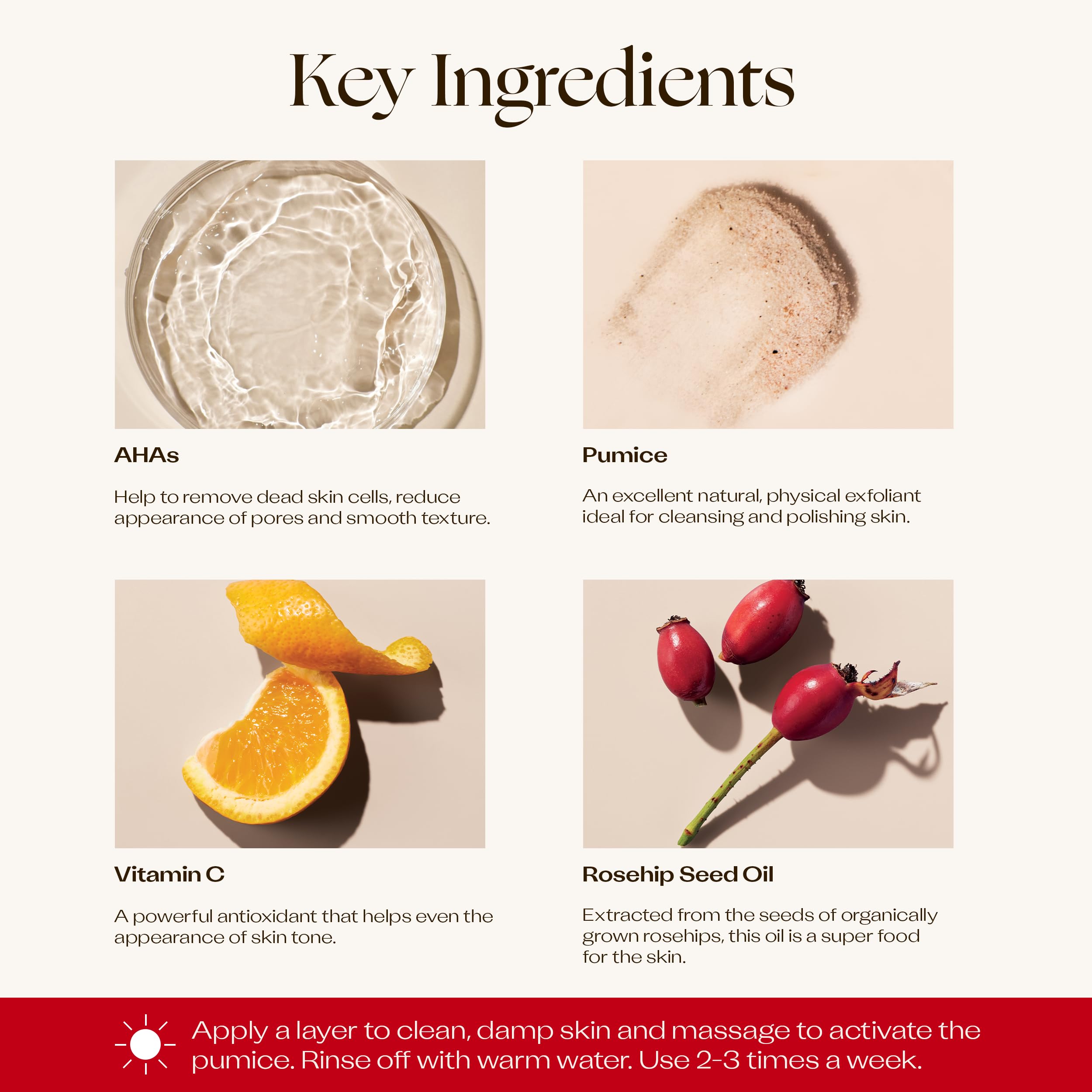 Trilogy Vitamin C Microdermabrasion vanilla citrus scent adds refreshing routine