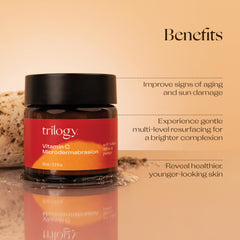 Trilogy Vitamin C Microdermabrasion AHAs blend for refined pores