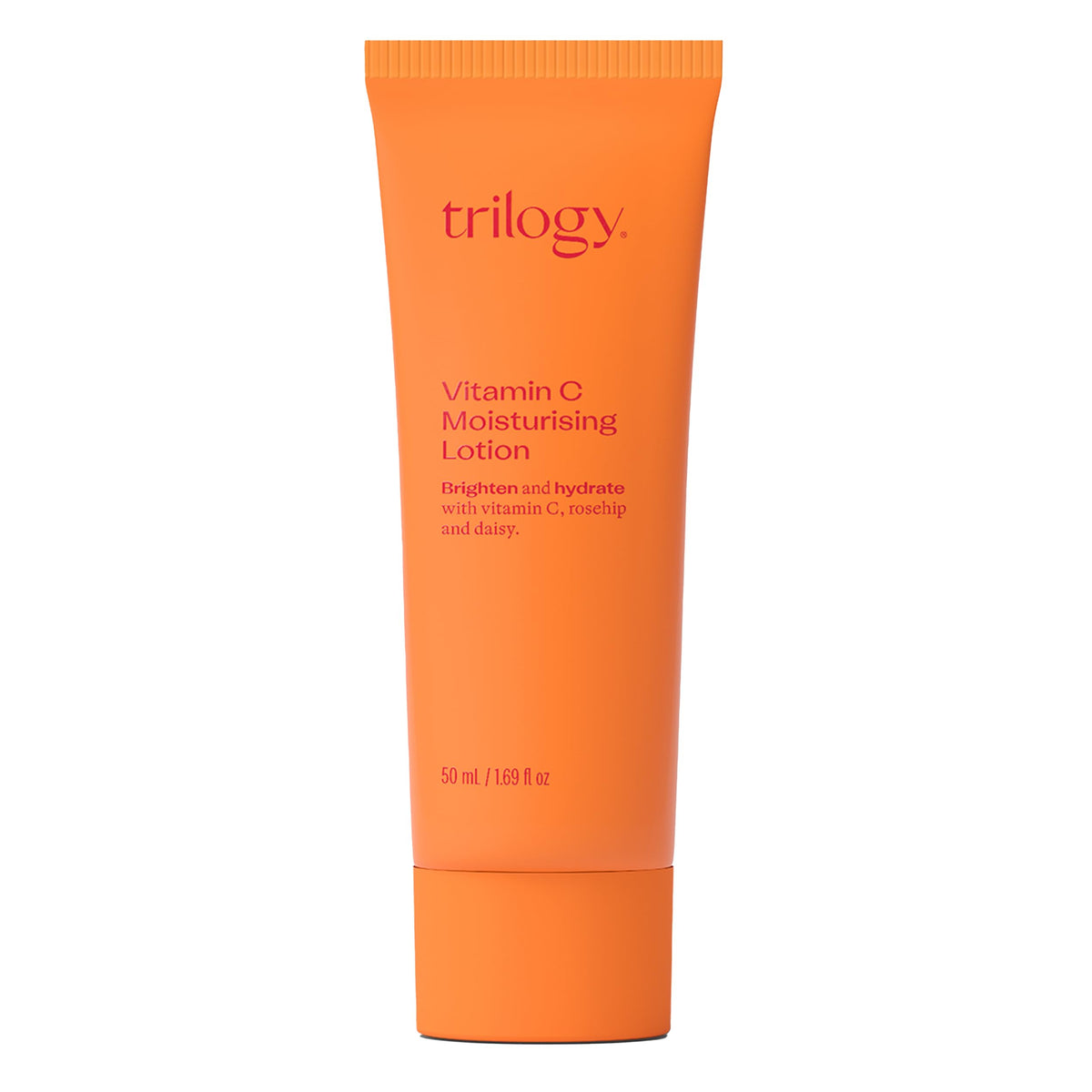 Trilogy Vitamin C Moisturising Lotion bottle for daily radiant skin glow.