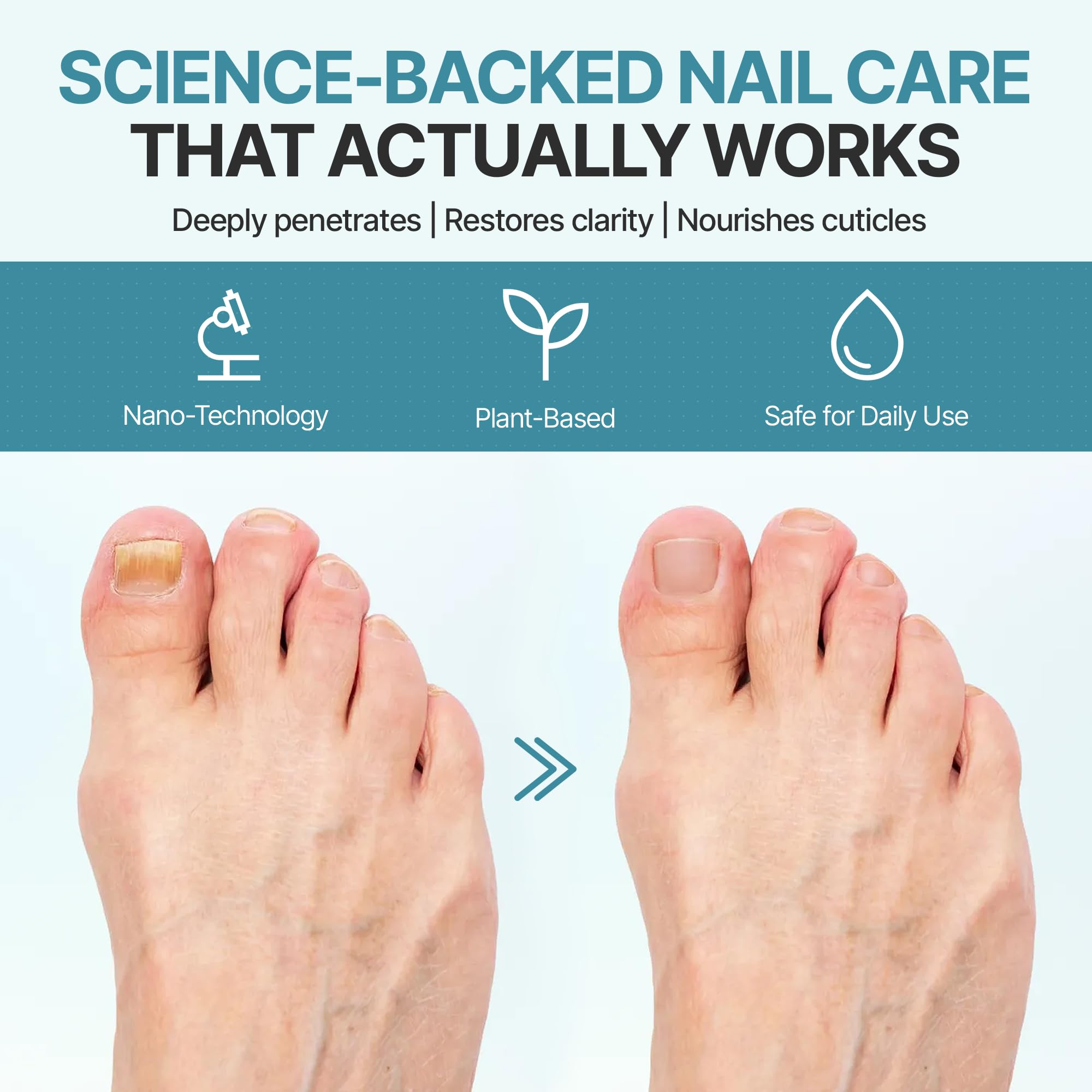 Triple Clear HF precision applicator delivering targeted cuticle care and nail protection.