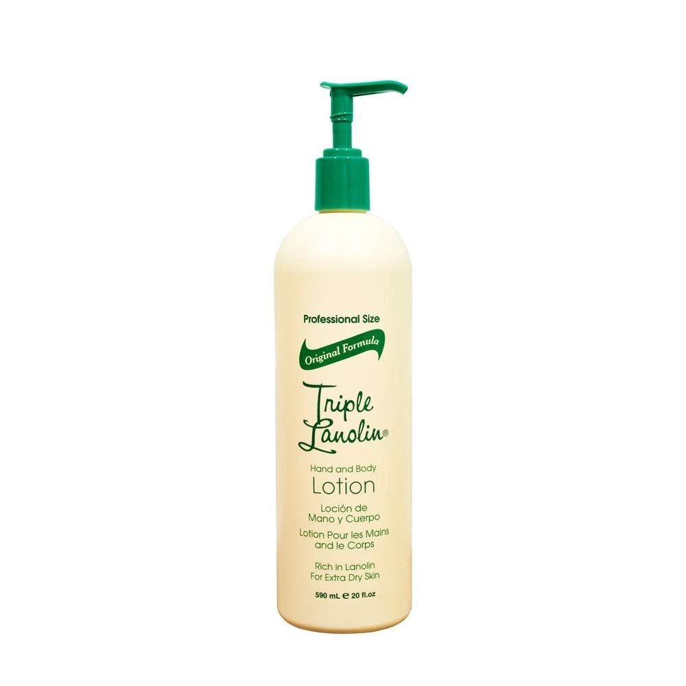 Triple Lanolin Original Formula Lotion bottle for deep hydration.