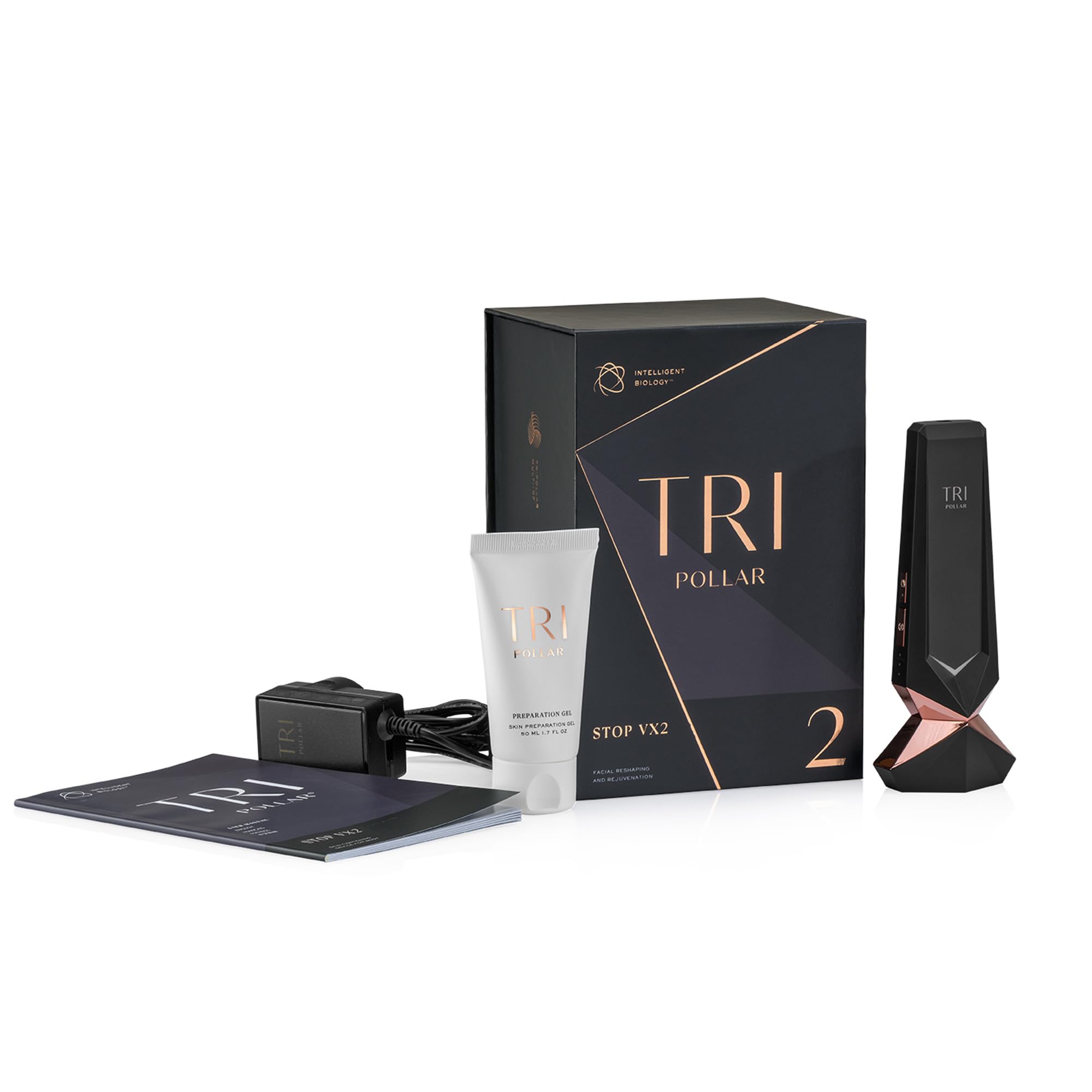TriPollar Stop Vx 2 in hand during a home facial session for targeted warmth.