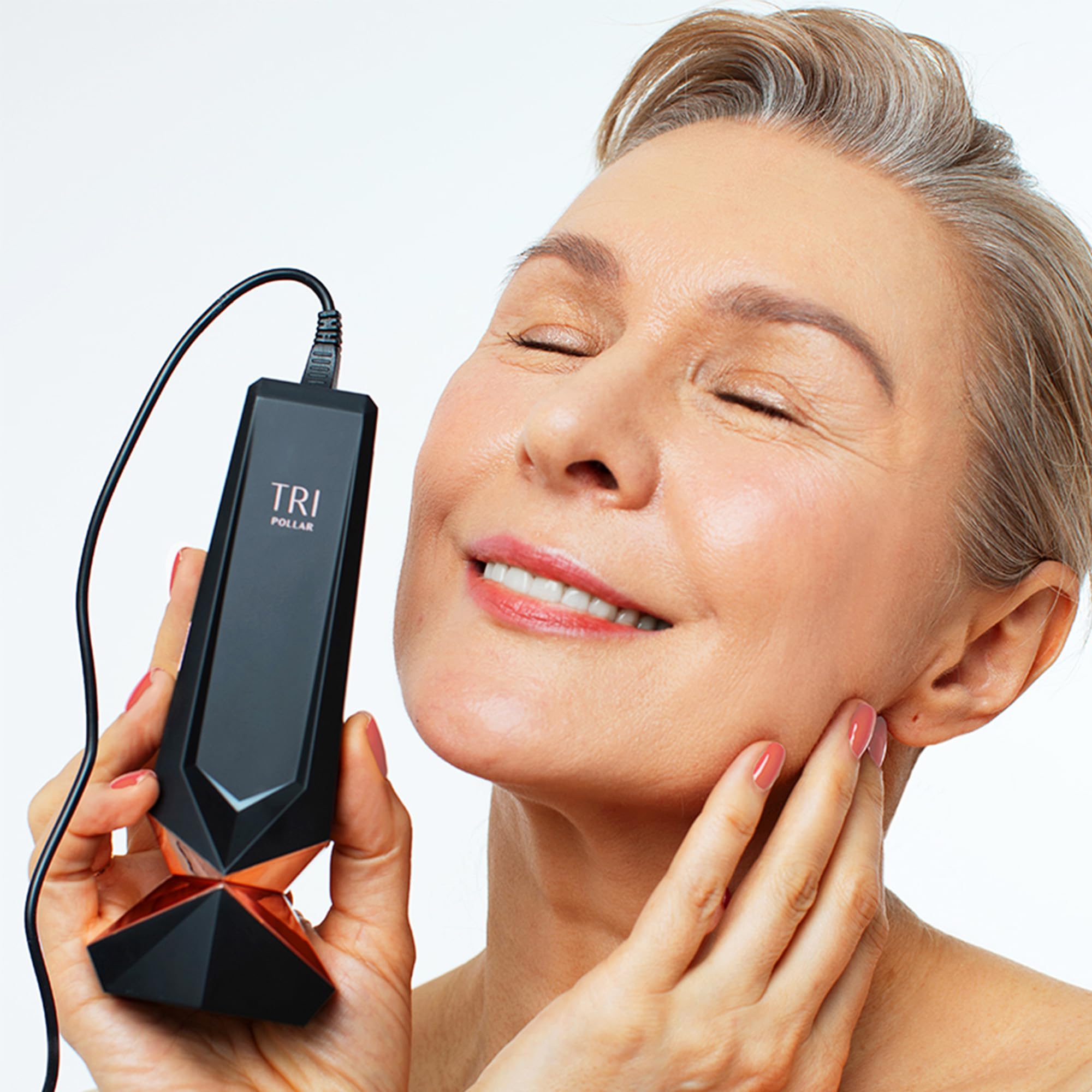 Stop Vx 2 thermal mapping display shows precise temperature readout for personalization.