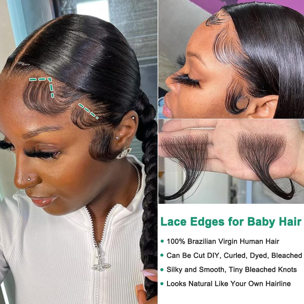 TRIPYGO HD Lace Edges blend with most hairstyles for versatility.