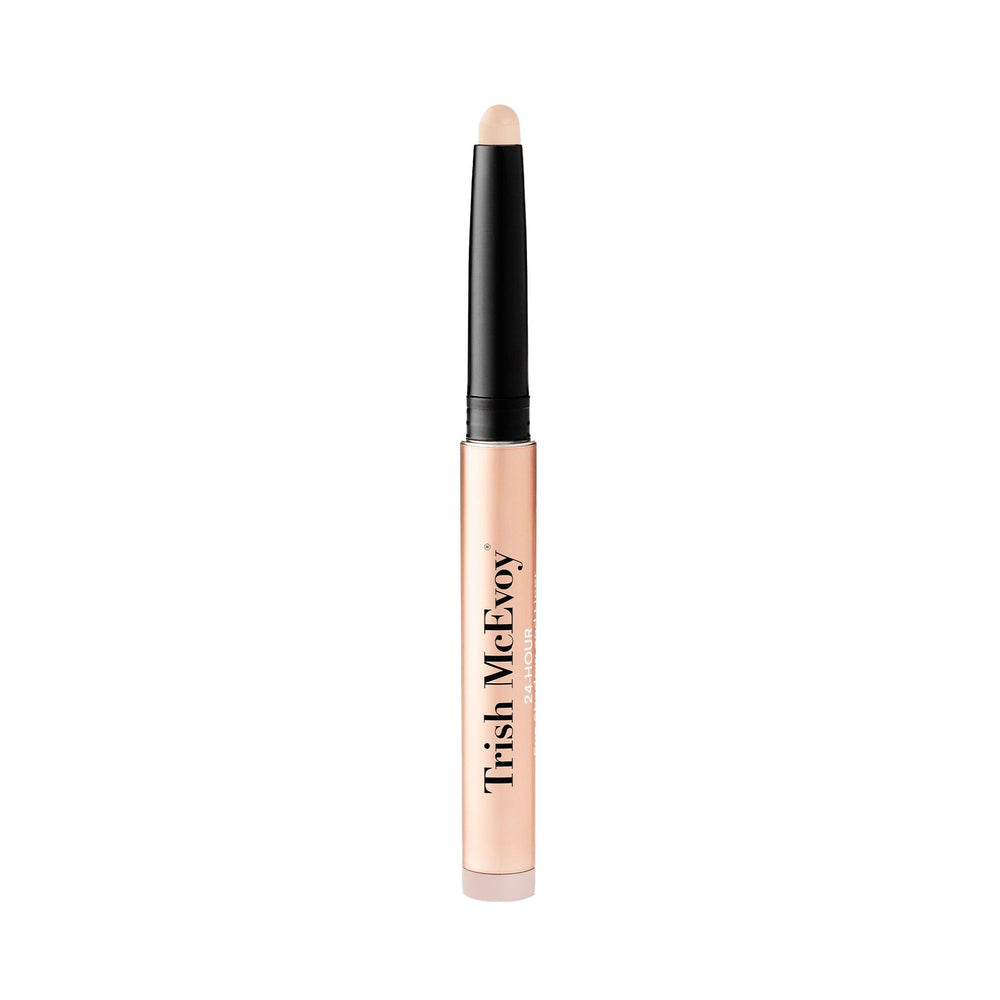 Trish McEvoy 24 Hour Eye Shadow and Liner Bone swatch with vibrant pigment and shimmer