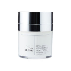Trish McEvoy beauty booster advanced repair retinal night cream bottle boosts radiance and resilience