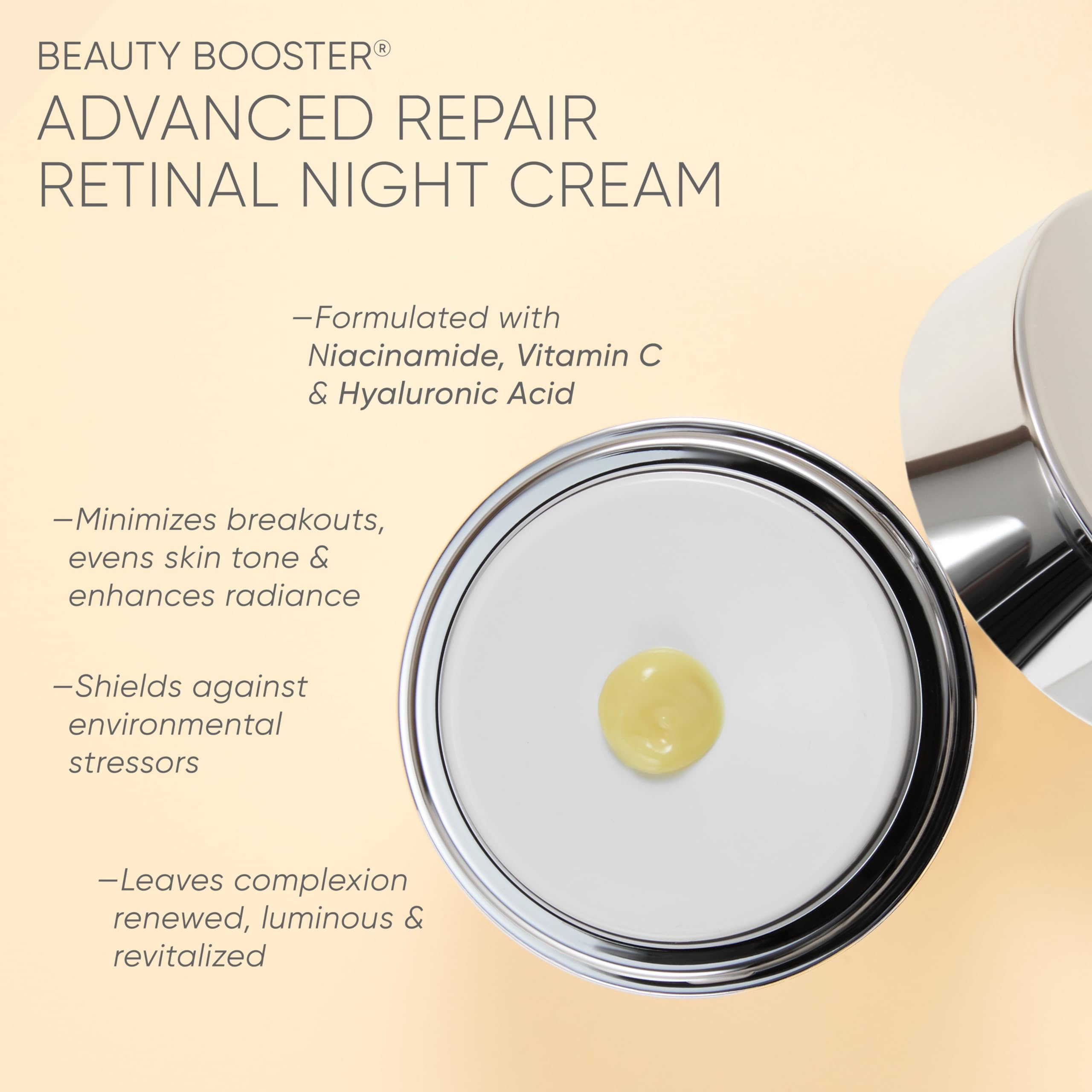 Trish McEvoy beauty booster advanced repair retinal night cream neck application for decolletage care