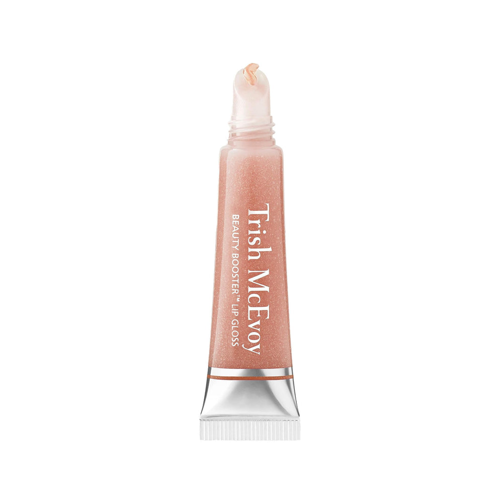 Trish McEvoy Beauty Booster lip gloss slanted-tip applicator close-up for precise color