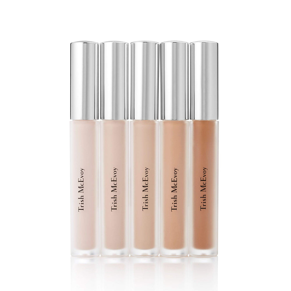 Trish McEvoy Eye Base Essentials Tan swatch on skin shows color-correcting balance