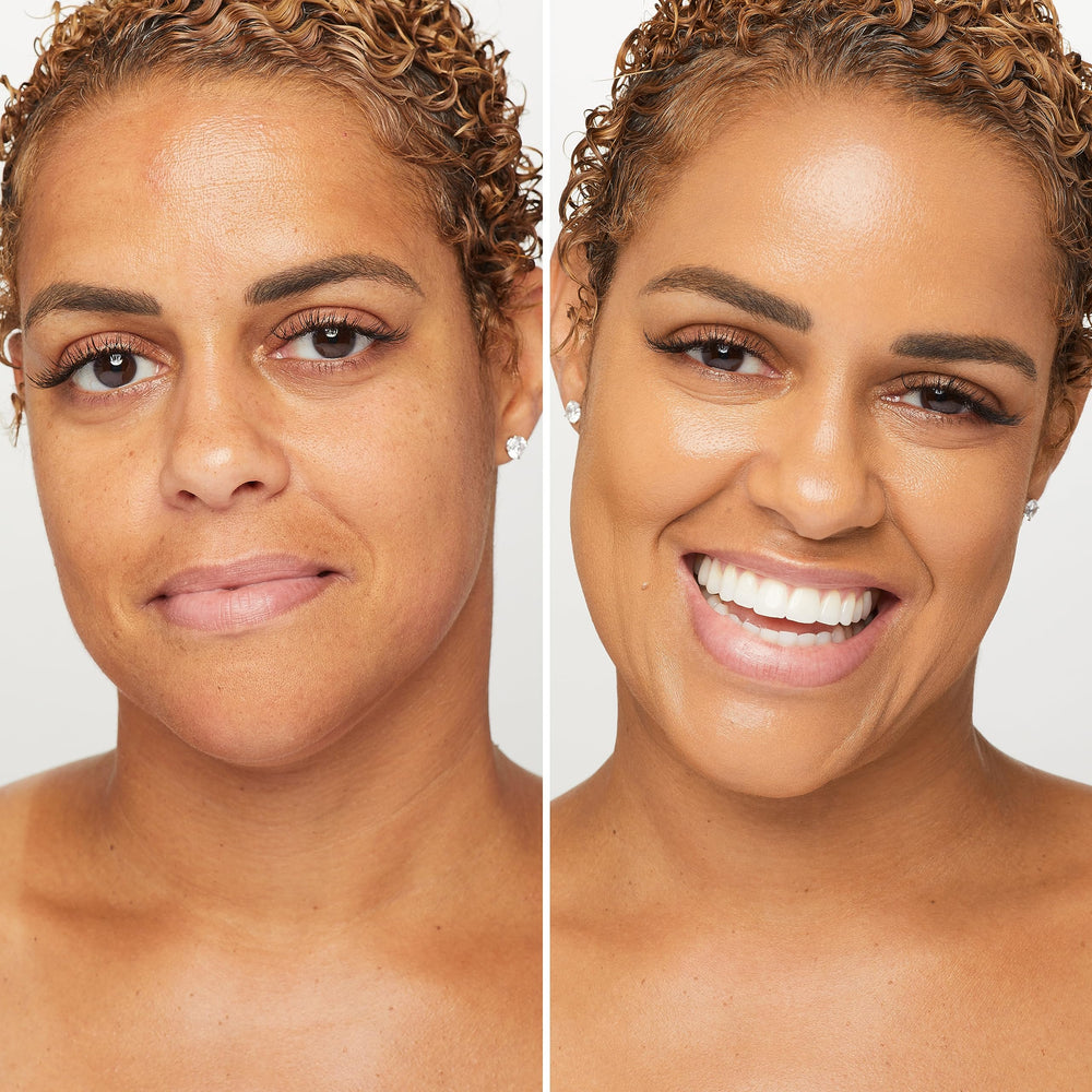 Trish McEvoy Gorgeous Foundation shade 8MG swatches with golden undertones