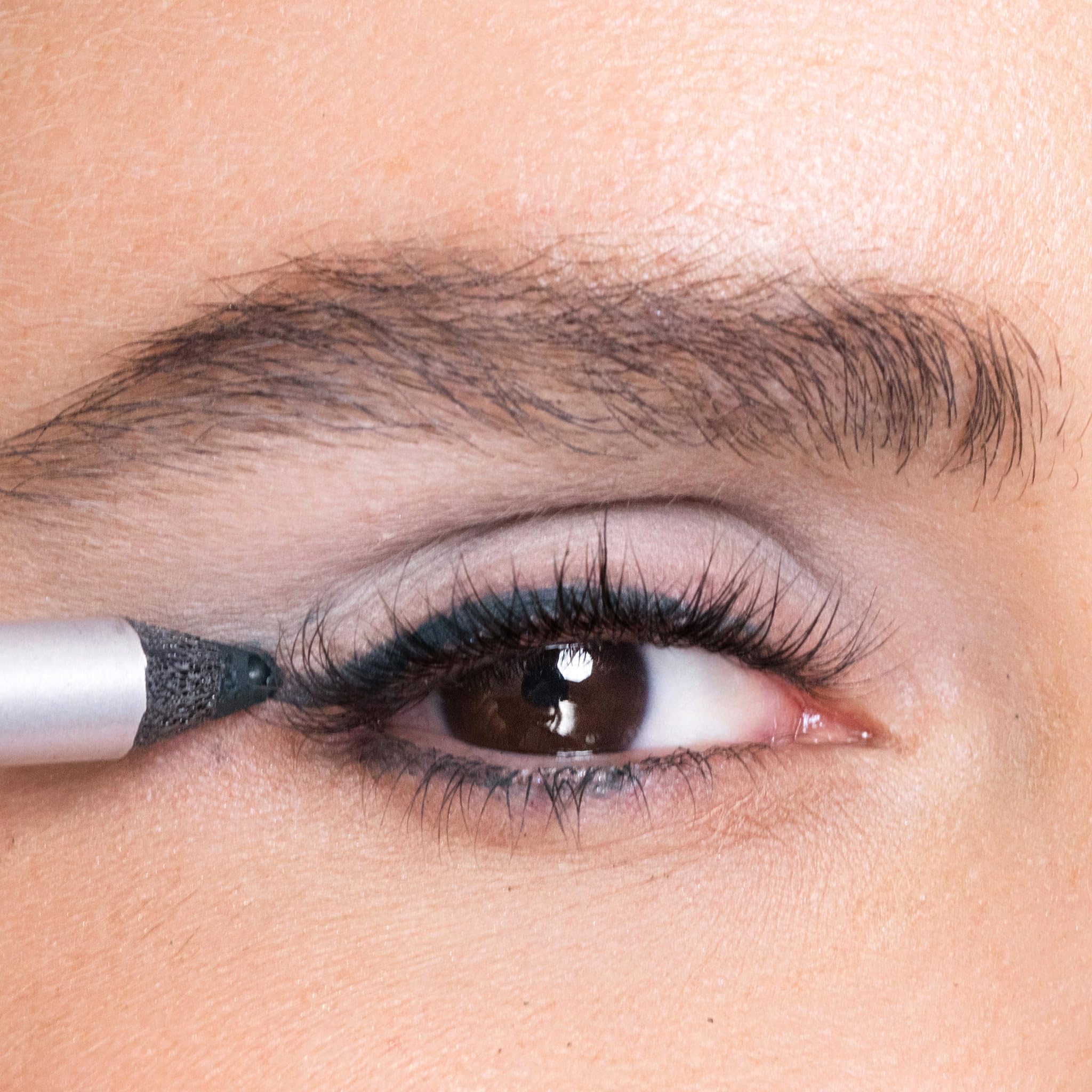 Trish McEvoy packaging closeup highlights sleek design and precise tip.