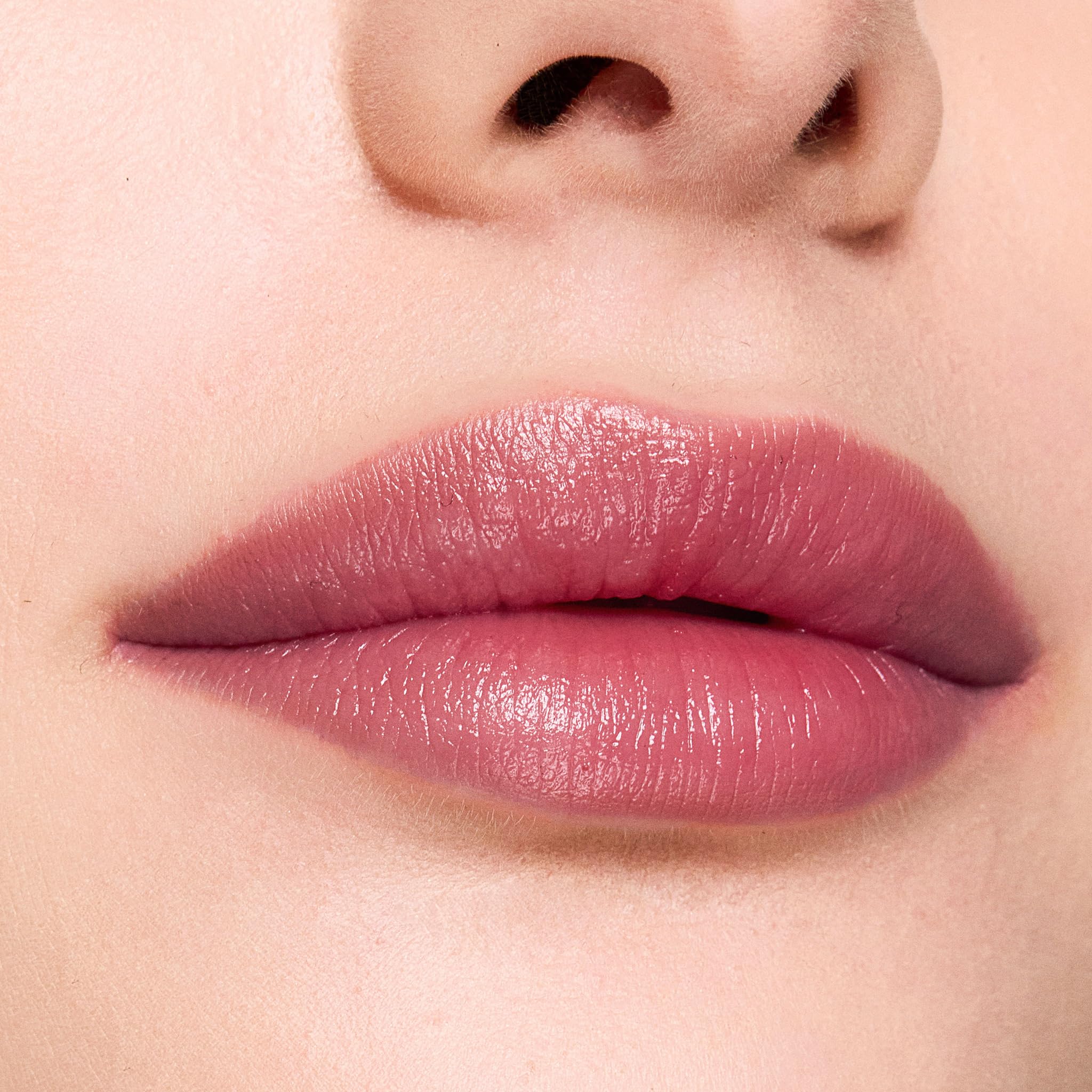 Trish McEvoy Sheer Lip Color on bare lips for natural enhancement