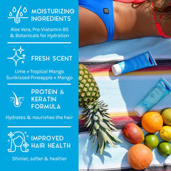 TRISWIM chlorine-out conditioner tube for swimmers, smooth hair