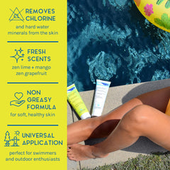 TRISWIM gift set in mesh bag for complete post-swim care
