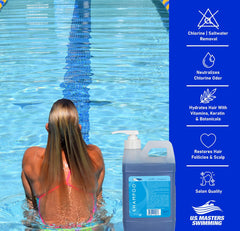 Close-up of TRISWIM label highlighting Aloe Vera and vitamins for moisture