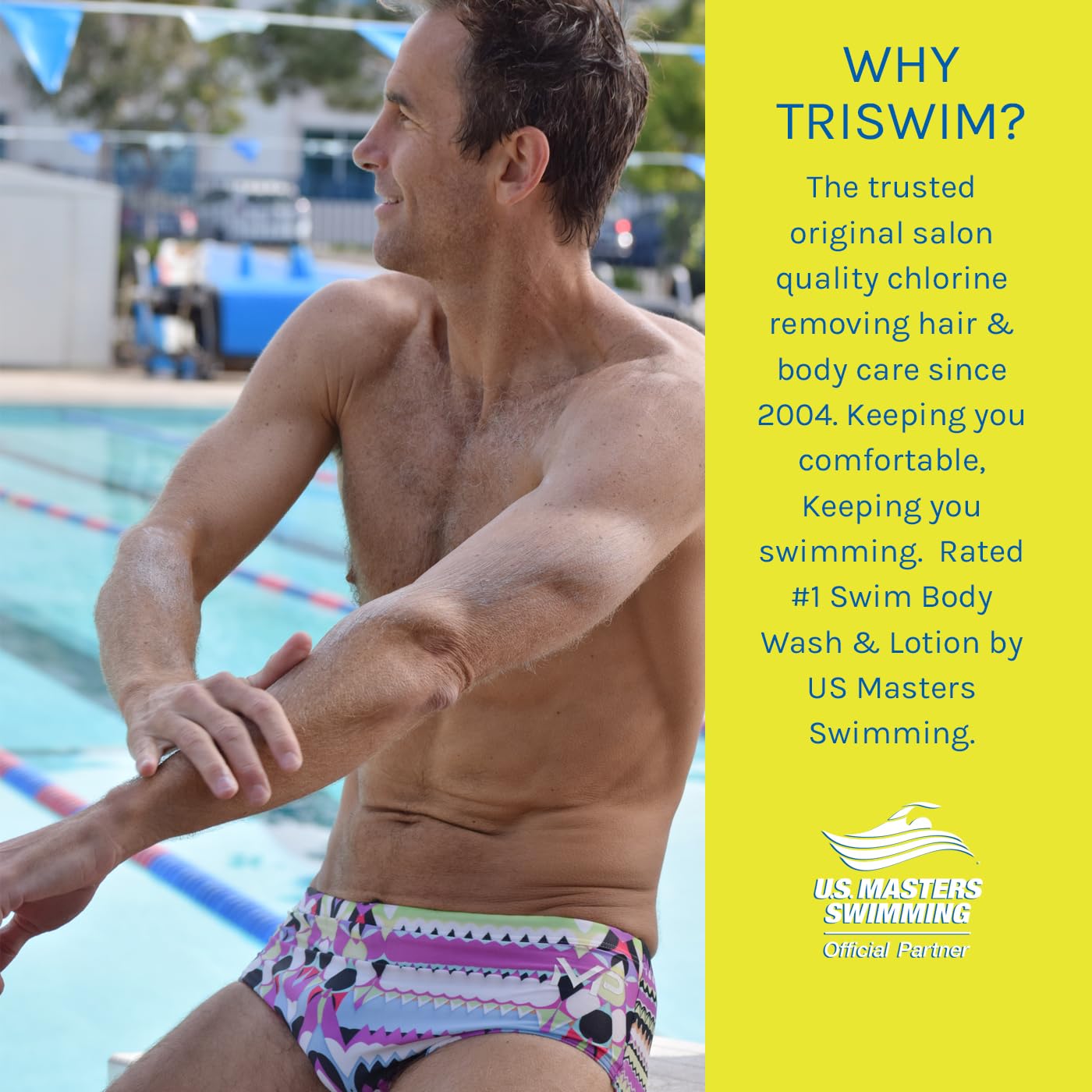 TRISWIM citrus shampoo sample for quick post-swim cleansing