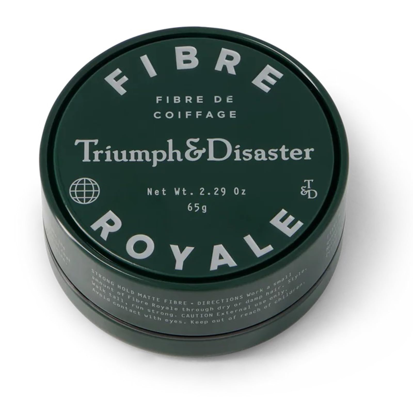 TRIUMPH & DISASTER Fibre Royale bottle pour for controlled, even distribution.