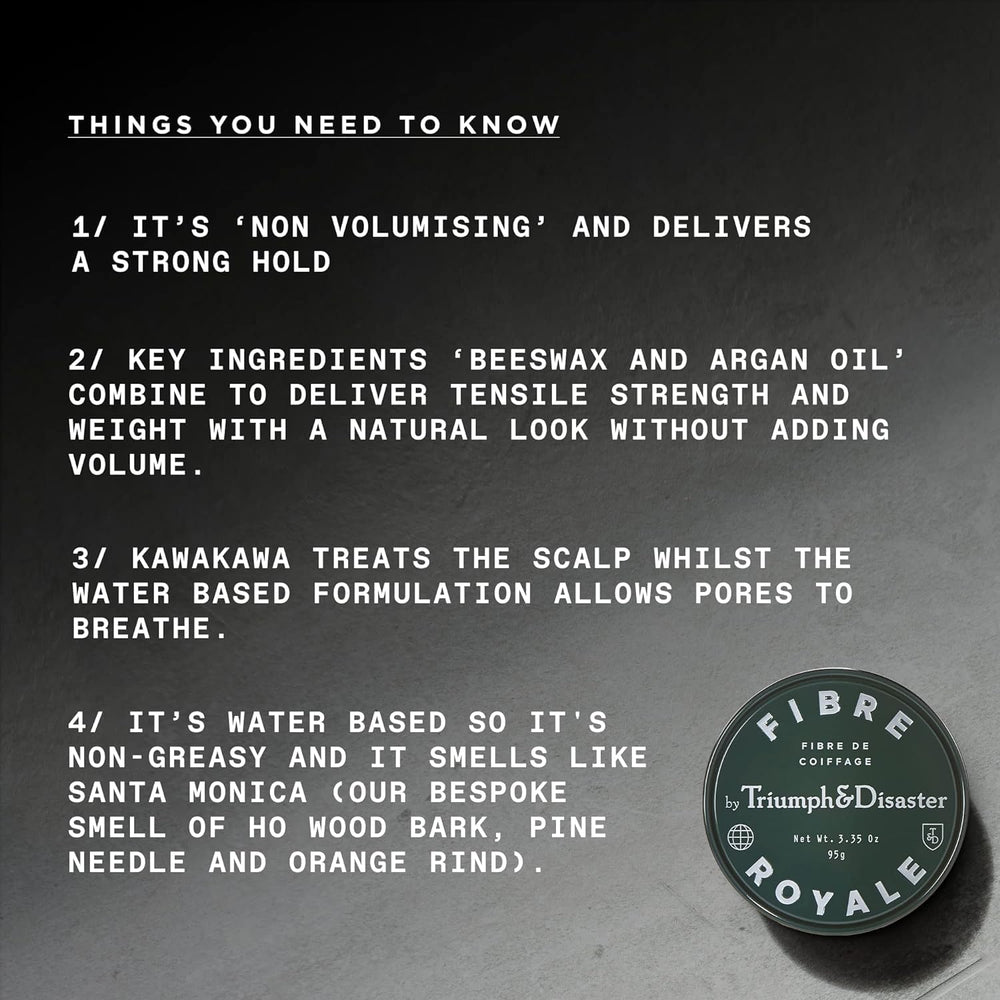 TRIUMPH & DISASTER Fibre Royale daily-styling ideal for everyday grooming.