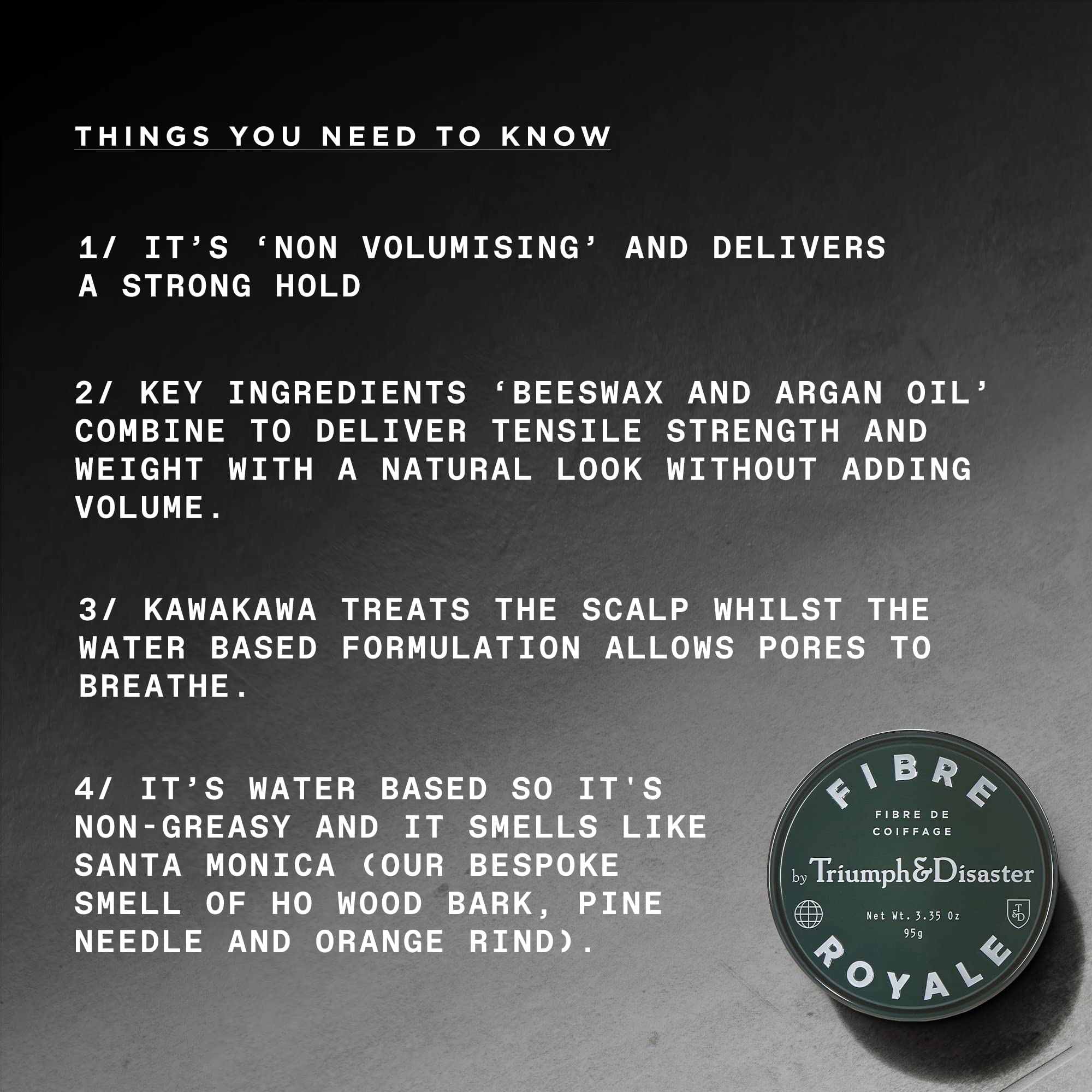 Beeswax-argan-kawakawa blend in Fibre Royale nourishes and thickens hair across types.