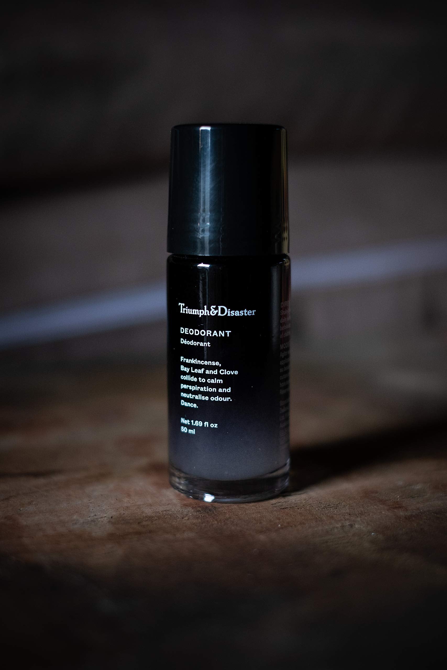 Triumph & Disaster Spice Deodorant after-workout protection in use.