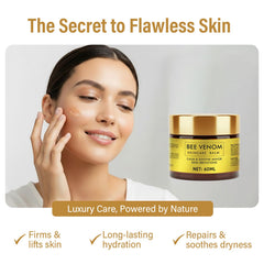 Applying TRIXES Bee Venom Cream on skin for smoothness and moisture