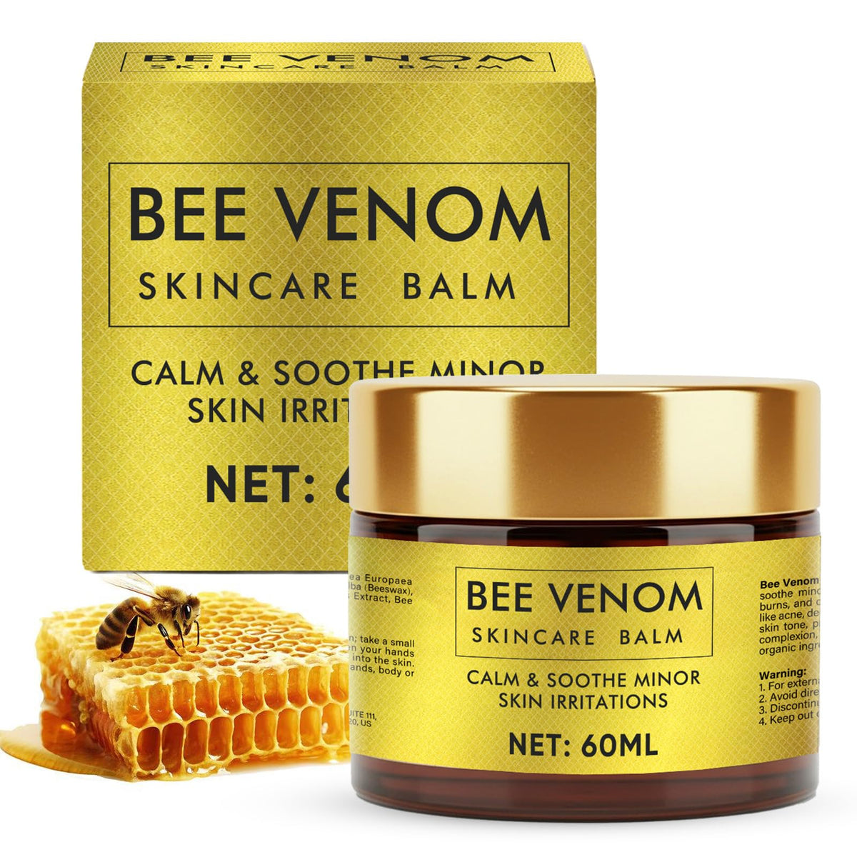 TRIXES Bee Venom Cream bottle ready for daily hydration and gentle lifting