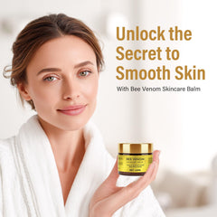 Close up of TRIXES Bee Venom Cream texture showing quick absorption