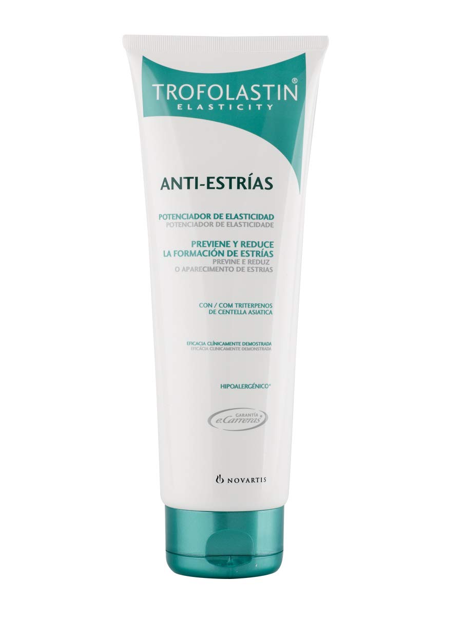 Trofolastin Anti-stretch bottle; hydrating cream aids prevention of visible stretch marks