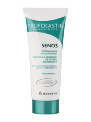 Trofolastin Breasts anti-stretch cream supports elasticity and postpartum breast skin care.